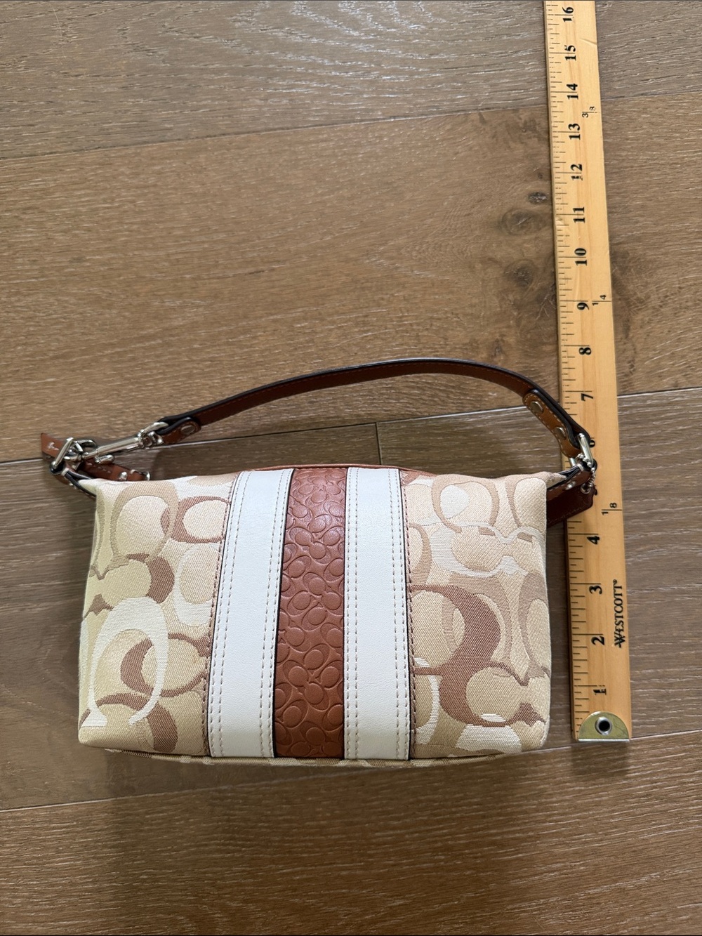 Coach Vintage Y2K Signature Brown Mini Bag Baguette - Picture 8 of 8